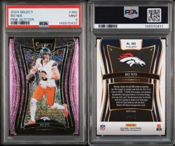 2024 PANINI SELECT PINK GLITTER Suite Level #382 BO NIX /15 PSA 9 Mint SP - Image 3