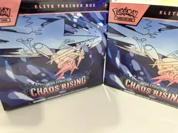 Pokemon Mega Evolution Chaos Rising Elite Trainer Box Lot of 2 Gyarados - Image 1