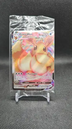 SEALED Eevee VMAX SWSH087 Black Star Promo Full Art Holo Pokemon TCG 2021 - Image 1