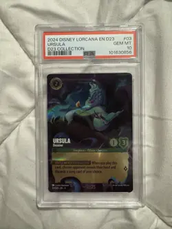 2024 Disney Lorcana EN D23 Collection #03 Ursula PSA 10 GEM MINT - Image 1
