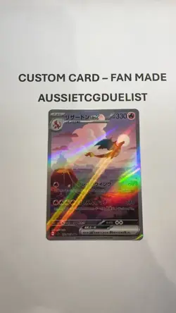 Charizard ex 201/165 SV2a Full Art Holo Japanese Pokemon Card *CUSTOM* - Image 3
