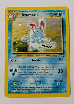 Pokemon TCG Neo Genesis Azumarill Holo Rare Card 2/111 - Image 1