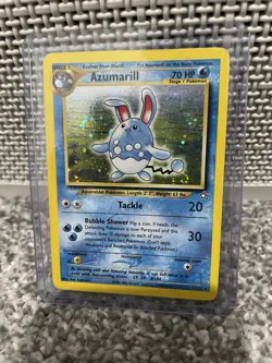 Pokemon TCG Azumarill Neo Genesis Holo Card 2/111 - Image 1