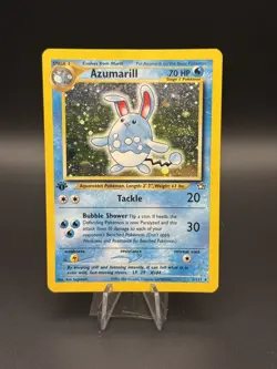 Pokemon TCG Azumarill Neo Genesis Holo Card 2/111 1st Edition - Swirl 💫 - Image 1