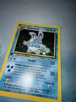 Pokemon TCG Azumarill Neo Genesis Holo Card 2/111 1st Edition - Swirl 💫 - Image 5