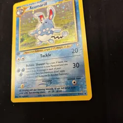 Pokemon TCG Azumarill Neo Genesis Holo Card 2/111 1st Edition - Image 3