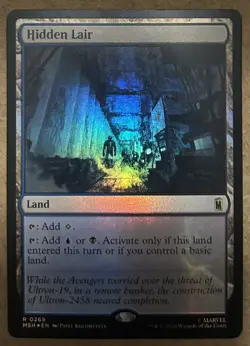 Foil* Hidden Lair - Marvel Super Heroes - NM MTG - Image 1