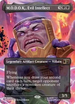 ~ M.O.D.O.K., Evil Intellect (Borderless) ~ NM Foil ~ ~ MTG ~ - Image 1