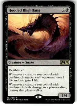 Hooded Blightfang Core Set 2021 Regular MTG - Image 1
