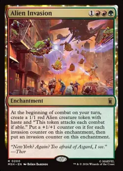 Alien Invasion Marvel Super Heroes #200 Magic TCG - Image 1