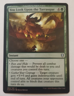 1x You Look Upon the Tarrasque FOIL CLB Battle for Baldur's Gate MTG NM - Image 1