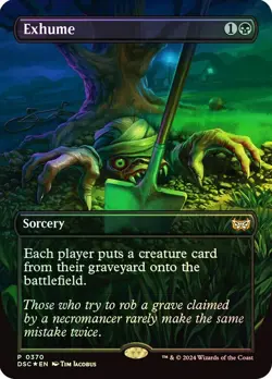 Exhume Foil Borderless Duskmourn: House of Horror NM MTG - Image 1