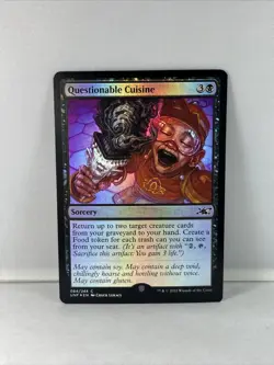 FOIL Questionable Cuisine (084) Unfinity UNF MTG Magic The Gathering - Image 1