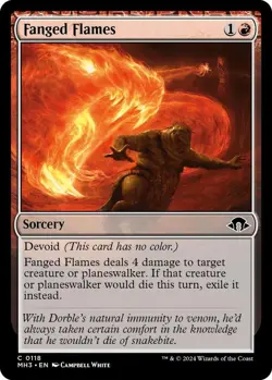 Fanged Flames 0118 MTG Modern Horizons 3 Common NP - Image 1