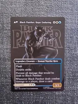 King T'Challa (Borderless) (0373) - Near Mint MTG Marvel Super Heroes - Image 2