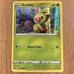 Grookey SWSH001 Sword & Shield Black Star Promo Holo Pokemon Card NM - Image 1