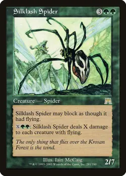 Silklash Spider [Onslaught] Moderately Played - Image 1