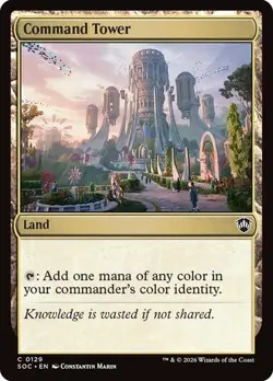 NM Command Tower, MTG, Strixhaven Commander, Magic the Gathering, 129 - Image 1