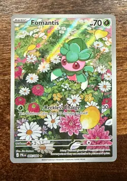 Fomantis 085/084 Illustration Rare Pokemon TCG Pitch Black English Near Mint NM - Image 1