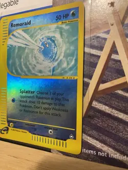 2002 Pokemon TCG Aquapolis Remoraid Reverse Holo Card 105/147 Uncommon LP - Image 3