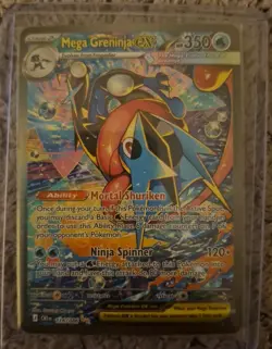 Mega Greninja EX Chaos Rising Pokemon Card Full Art Ultra Rare - Image 1