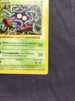 Pokemon Cards: Base Set 1st Edition Common: Tangela 66/102 - Image 4
