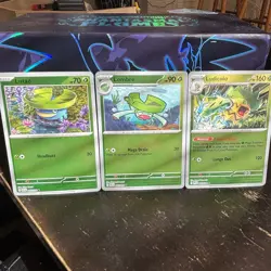 Pokemon TCG Card Lot (3) - Lotad Lombre Ludicolo 005-007/094 Reverse Holo - Image 1