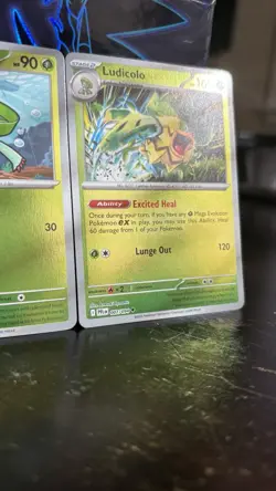 Pokemon TCG Card Lot (3) - Lotad Lombre Ludicolo 005-007/094 Reverse Holo - Image 4