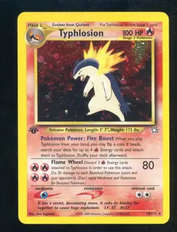 2000 Pokemon Neo Genesis 1st Edition #18/111 Typhlosion Holo - Image 1