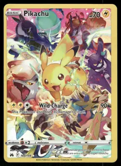 Pokemon Cards Pikachu 160/159 Holo Crown Zenith Secret Rare NM - Image 1