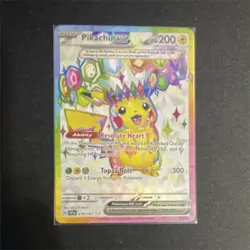Pokemon TCG Pikachu ex 219/191 Sv08: Surging Sparks Ultra Rare Holo English - Image 1