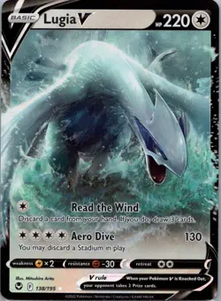 Pokemon TCG Lugia V 138/195 Silver Tempest Holo NM - Image 1