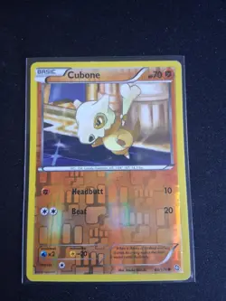 Cubone 60/124 Common Dragons Exalted Pokemon Reverse Holo Moderately Played - Image 1