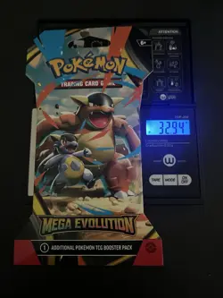 (VERY HEAVY) 32.94g Pokemon TCG Mega Evolution Sleeved Booster Pack (SEALED)✅ - Image 1