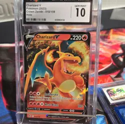 CGC Graded Pokemon TCG 7-Card Charizard Lot Holo Promo Crown Zenith GO - Image 5
