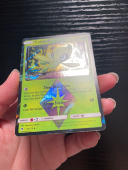 Celebi Prism Star 19/214 SM Lost Thunder Prism Holo Rare Pokemon TCG - Image 2