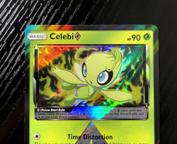 Celebi Prism Star 19/214 SM Lost Thunder Prism Holo Rare Pokemon TCG - Image 3