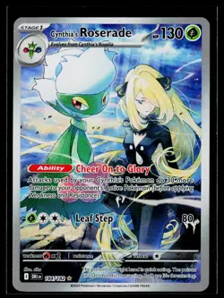 Cynthia's Roserade 184/182 Pokemon TCG Destined Rivals Illustration Rare Nm+. - Image 1