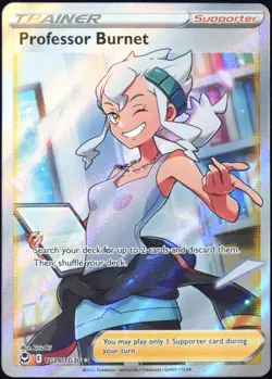 Pokemon TCG Professor Burnet TG26/TG30 2022 Silver Tempest Ultra Rare Card - LP - Image 1