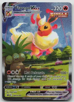 2021 Pokemon Flareon VMAX SWSH180 Sword & Shield Promo Holo NM/M+ - Image 1