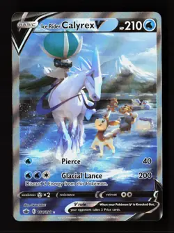Ice Rider Calyrex V 164/198 Ultra Rare Chilling Reign Pokemon Near Mint - Image 1