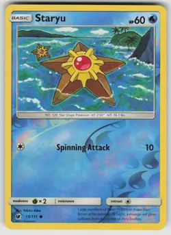 Staryu 15/111 Common Crimson Invasion Pokemon Reverse Holo Near Mint - Image 1