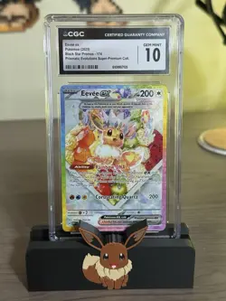 Pokemon Eevee ex CGC 10 Black Star Promo 174 Scarlet & Violet Holo EX Card - Image 2