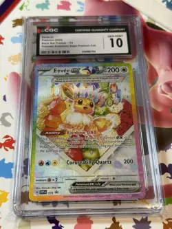 CGC 10 Eevee ex 174 Sv Scarlet & Violet Promo Cards Holo English 2025 - Image 1