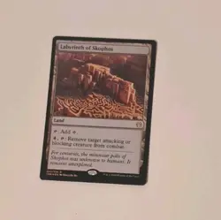 MTG Labyrinth Of Skophos PreRelease Dated Foil Theros Beyond Mint Condition - Image 1