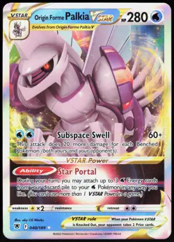 Origin Forme Palkia VSTAR 040 Astral Radiance - Holo Pokemon LP (VSTAR Rare) - Image 1