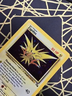 🔥 Zapdos 15/62 🔥 Original Holo Rare Fossil Set Pokemon Card WOTC TCG 1999 - Image 5