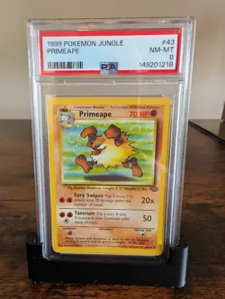 1999 Pokemon Jungle Primeape 43/64 Uncommon PSA 8 - Image 1