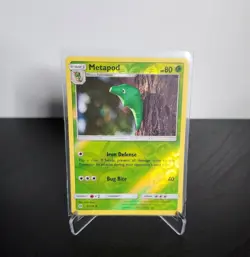 Pokemon TCG Metapod Sun & Moon Base Set 2/149 Reverse Holo Uncommon NM/M - Image 1