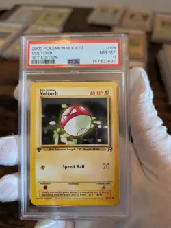 Pokemon 2000 Rocket 1St Edition VOLTORB #69 PSA 8 RARE - Image 1
